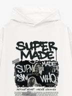 Trendy Retro Graffiti Character Hoodie