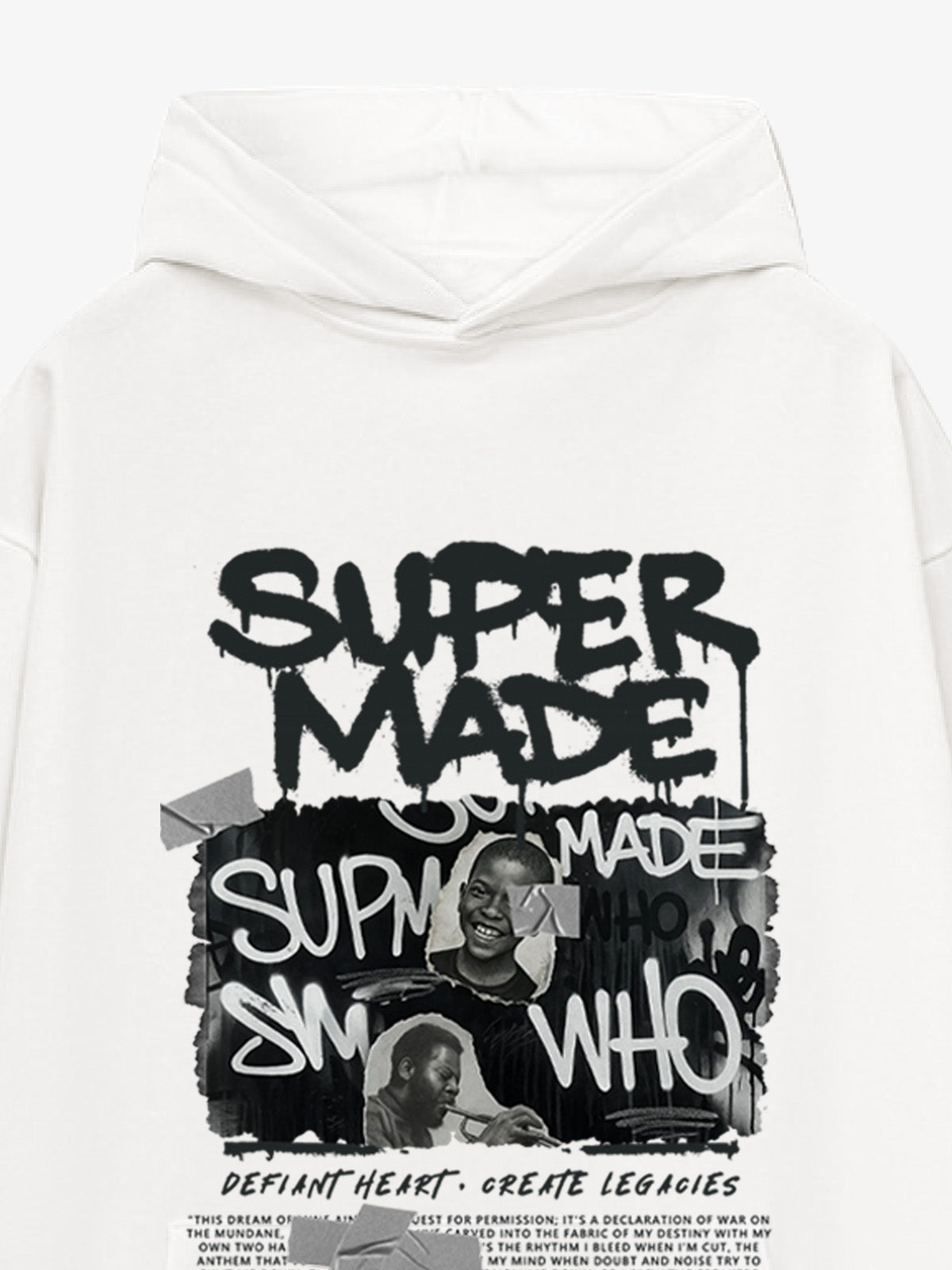Trendy Retro Graffiti Character Hoodie