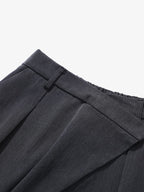 Retro Asymmetric Waist Loose Wide-Leg Trousers