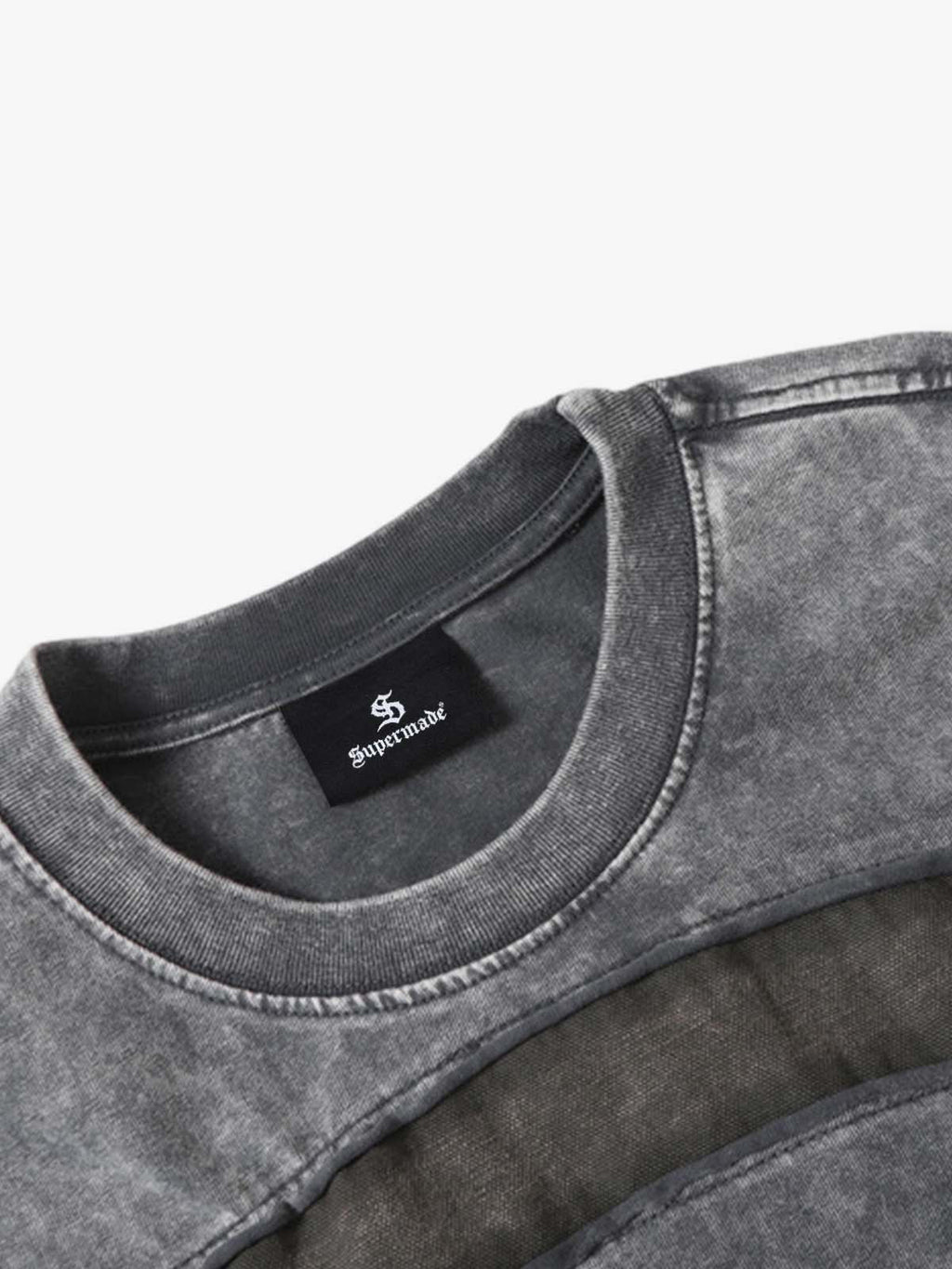 Panel Stitch Cotton T-Shirt