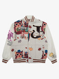 Theprecipice Owl Patch Embroidered Baseball Jersey - 2472