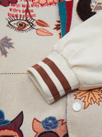 Theprecipice Owl Patch Embroidered Baseball Jersey - 2472