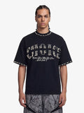 Elegant Pearl-Embellished Oversized T-Shirt