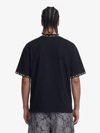 Elegant Pearl-Embellished Oversized T-Shirt