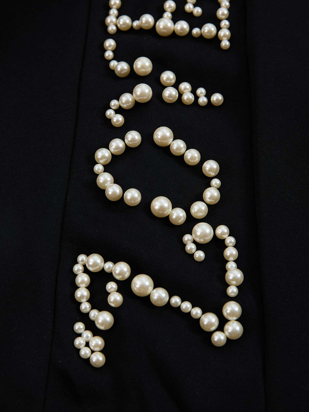 Pearl Embellished Wide-Leg Sweatpants