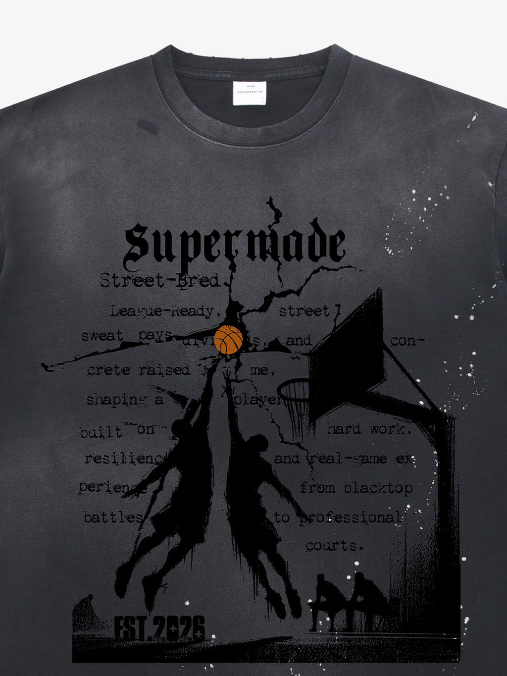 precipice Basketball Illustration Street Graphic T-Shirt