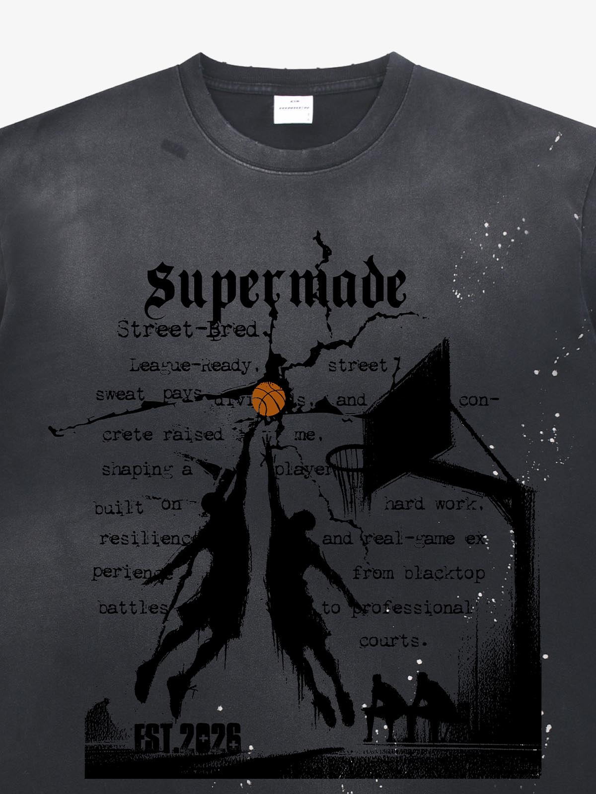precipice Basketball Illustration Street Graphic T-Shirt