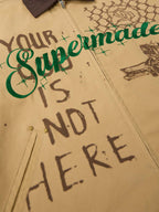 precipice Retro Slogan Embroidered Canvas Set - 2594