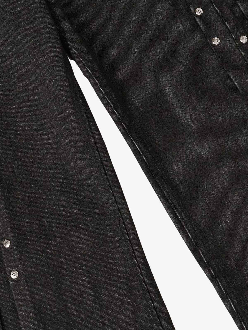 Studded Pleat Wide Leg Denim Jeans - 2606
