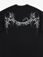 SUPM Gothic Sharp Letter Graphic T-Shirt