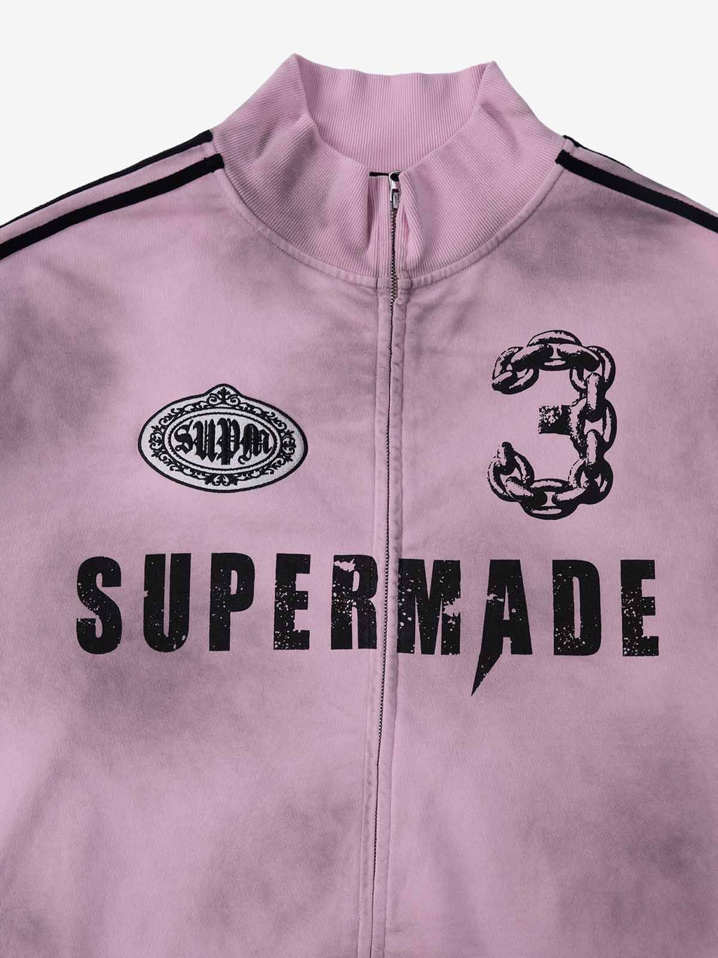 precipice Vintage Distressed NO.3 Stand Collar Tracksuit - 2591