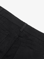 Strap Detail Cargo Flare Cotton Pants