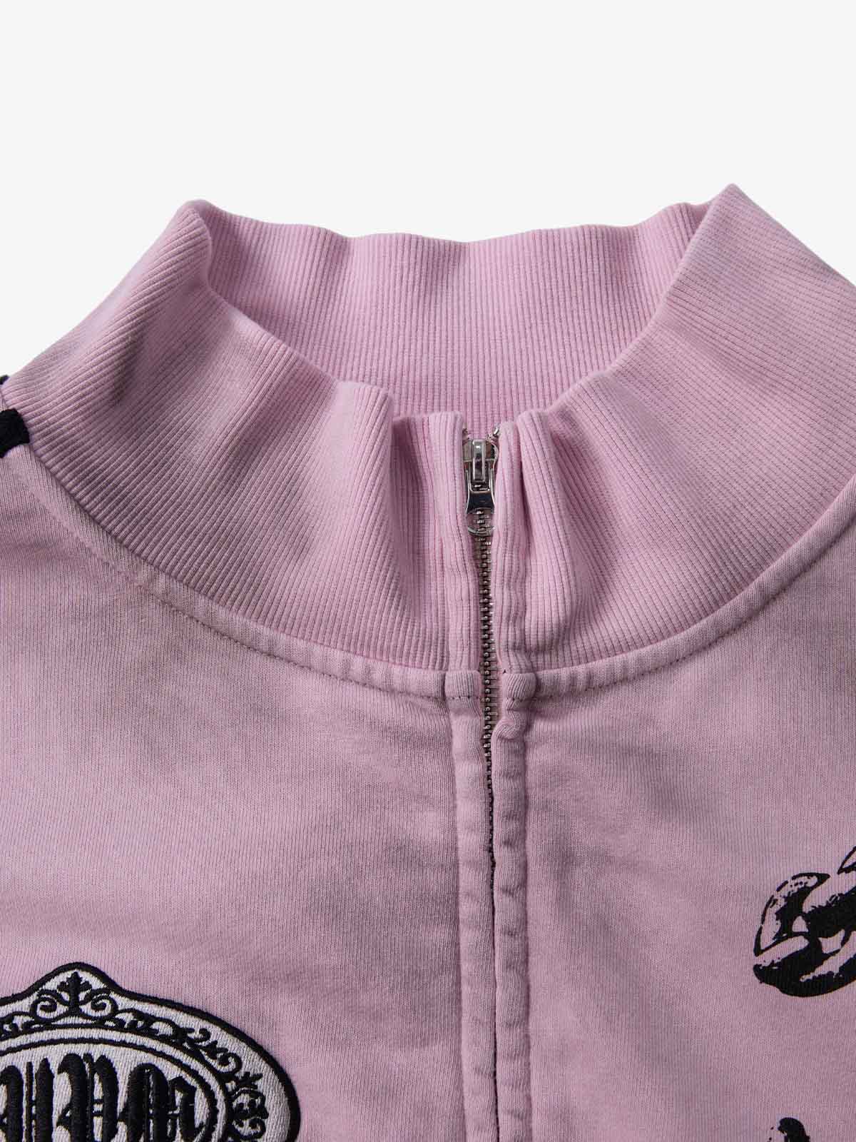 precipice Vintage Distressed NO.3 Stand Collar Tracksuit - 2591