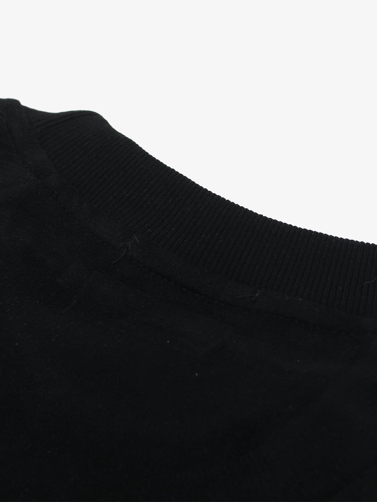 Suede Panel Embroidered Logo Short Sleeve T-Shirt
