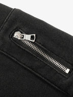 Spike Stud Detail Zip Up Hoodie