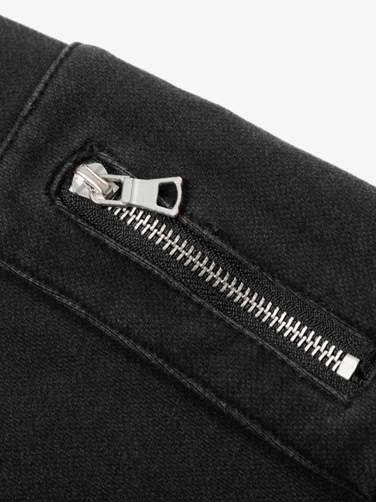 Spike Stud Detail Zip Up Hoodie