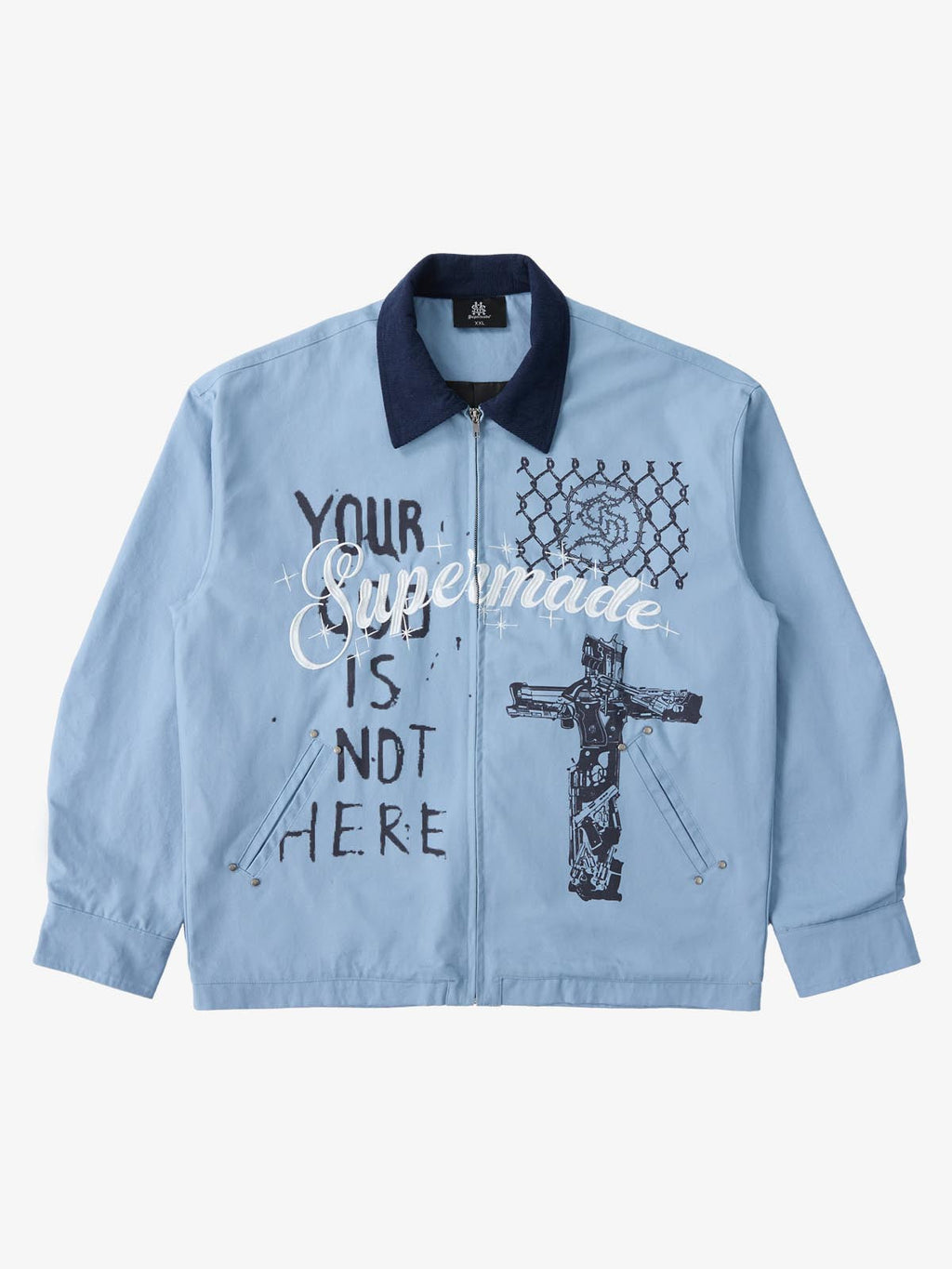 precipice Retro Slogan Embroidered Canvas Set - 2594