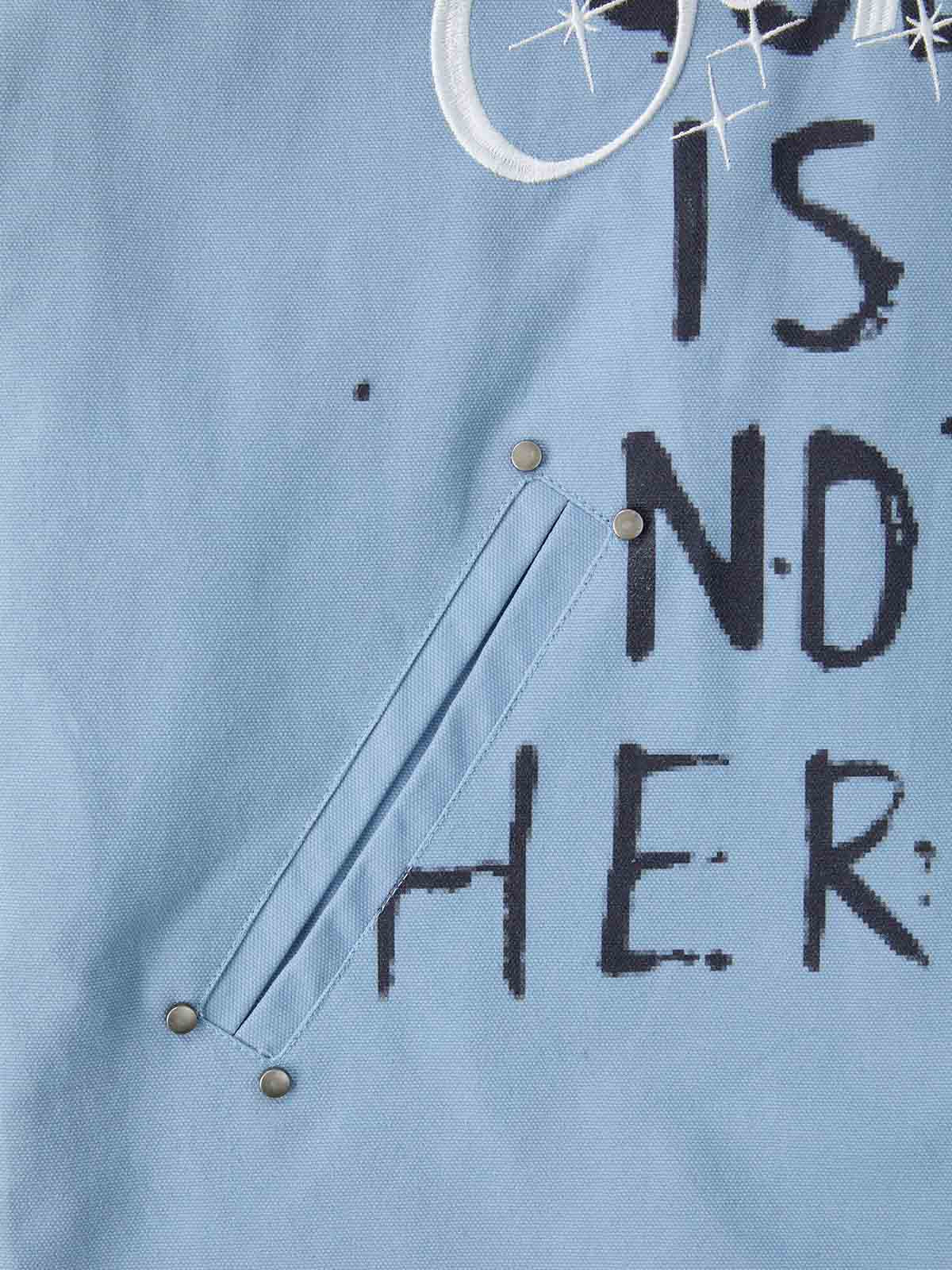 precipice Retro Slogan Embroidered Canvas Set - 2594