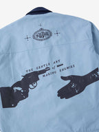 precipice Retro Slogan Embroidered Canvas Set - 2594