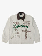 precipice Retro Slogan Embroidered Canvas Set - 2594