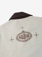 precipice Retro Slogan Embroidered Canvas Set - 2594