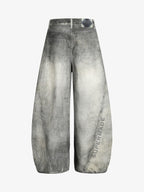 Washed Scorpion Graphic Panel Pants
