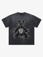 Spiked Bear Graphic T-Shirt