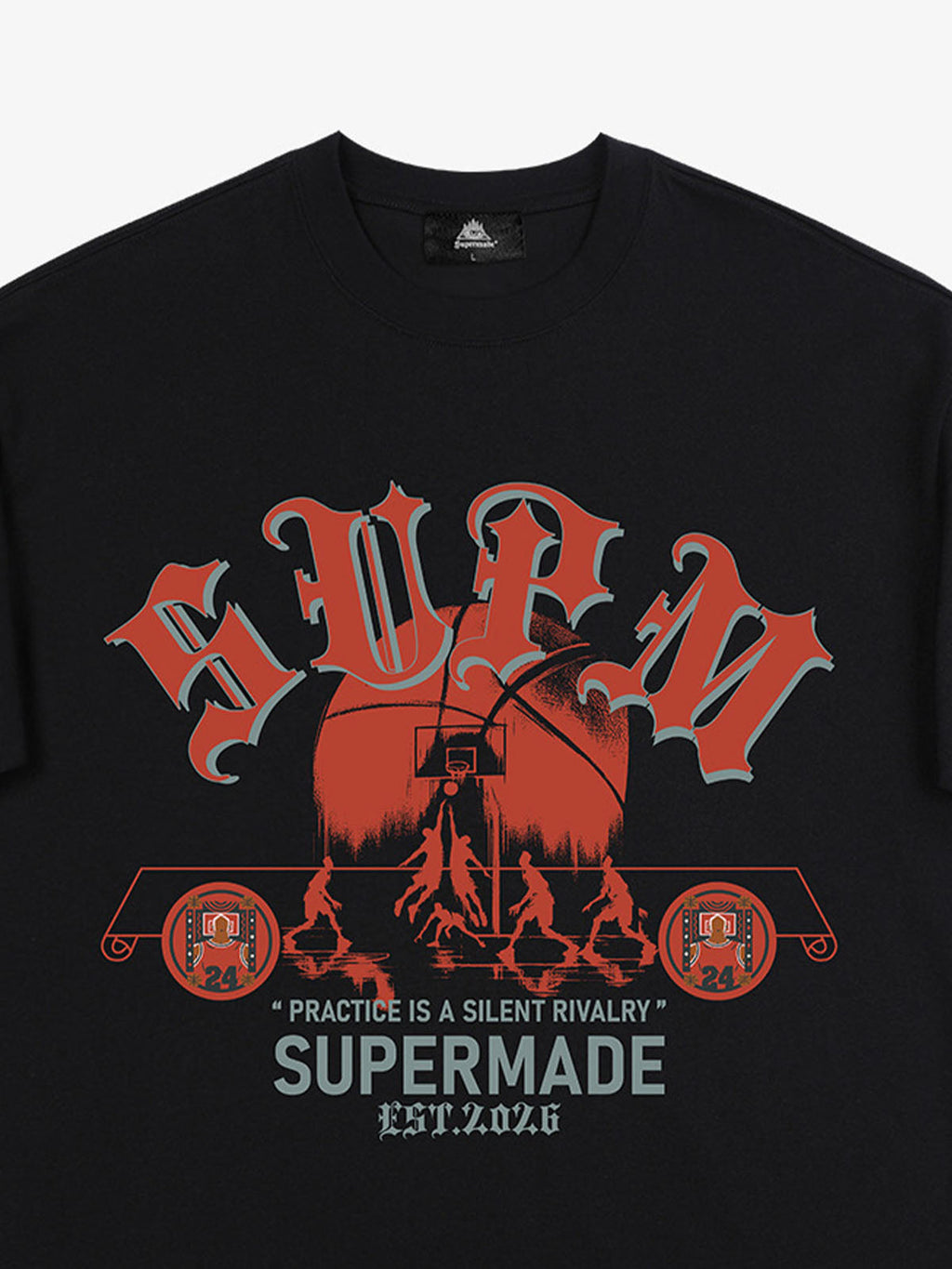 SUPM Slogan Graphic Retro Streetwear T-Shirt