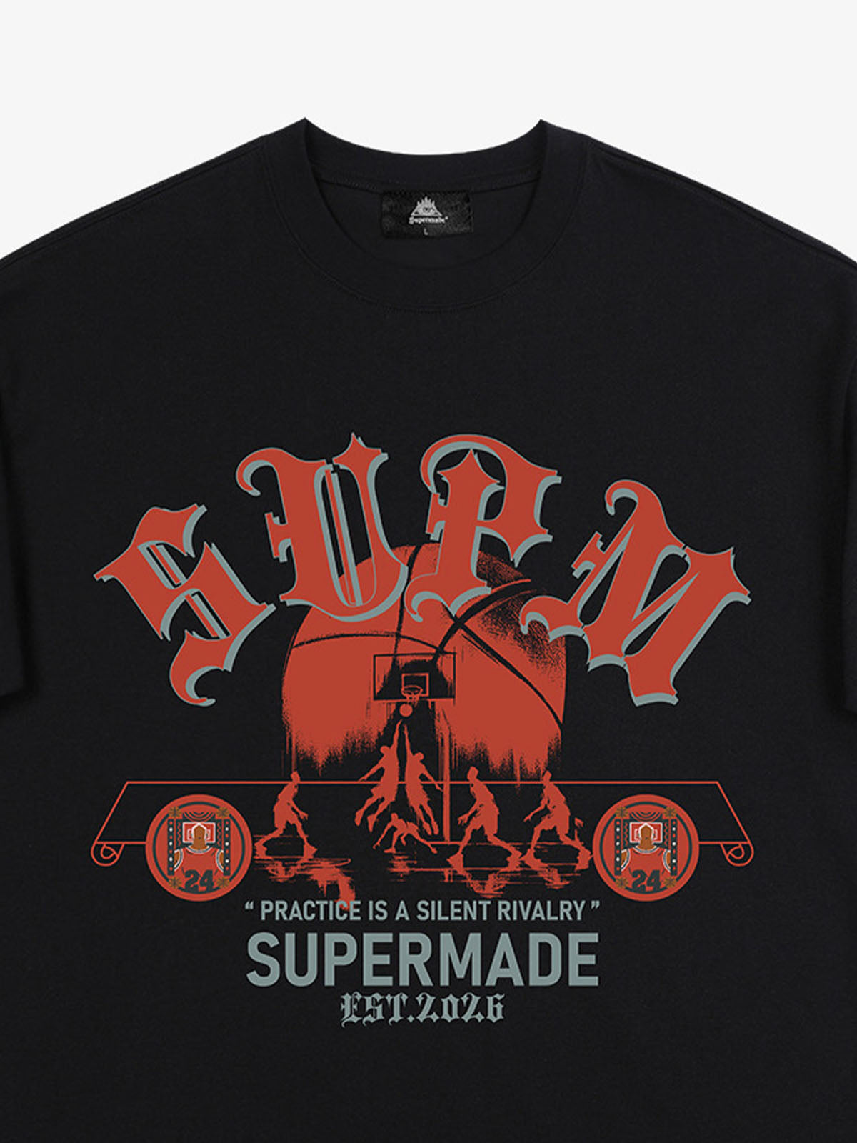 SUPM Slogan Graphic Retro Streetwear T-Shirt