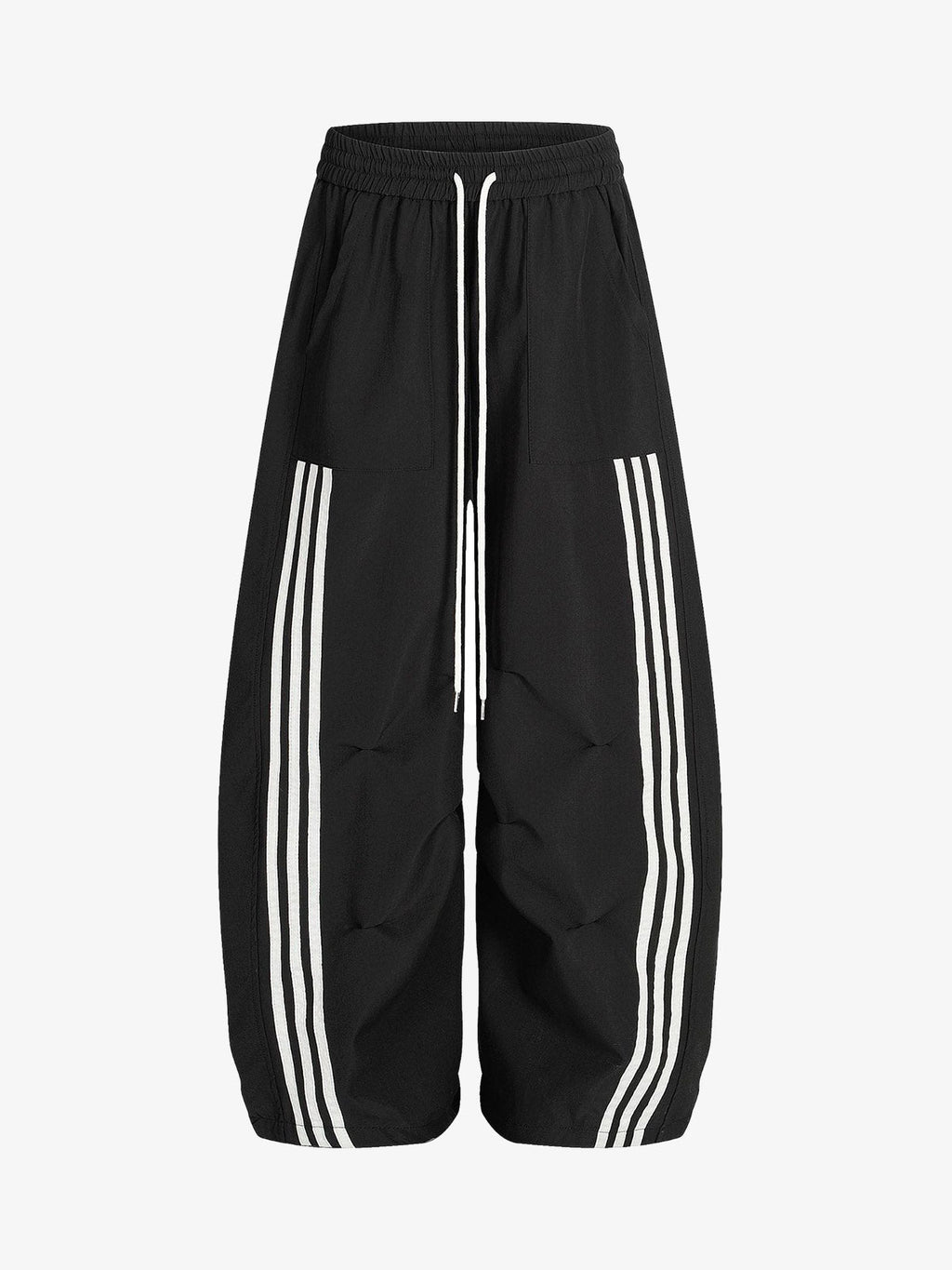Striped Zip-Up Track Jacket and Wide-Leg Track Pants Set