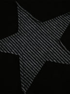 Layered Crewneck Star Print Long-Sleeve T-Shirt