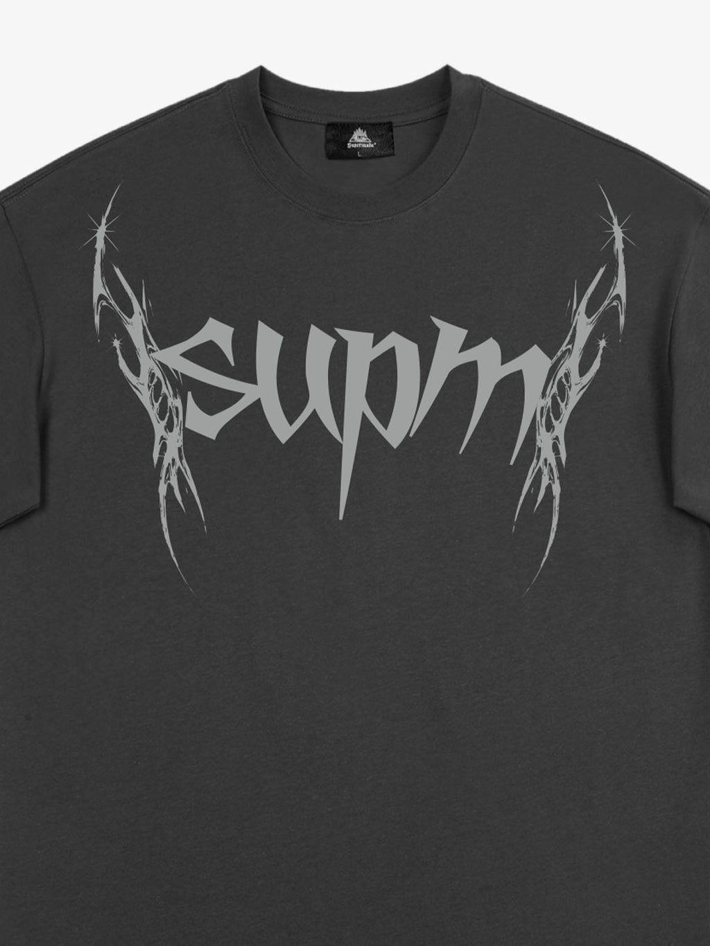 SUPM Gothic Sharp Letter Graphic T-Shirt