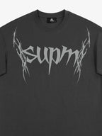 SUPM Gothic Sharp Letter Graphic T-Shirt