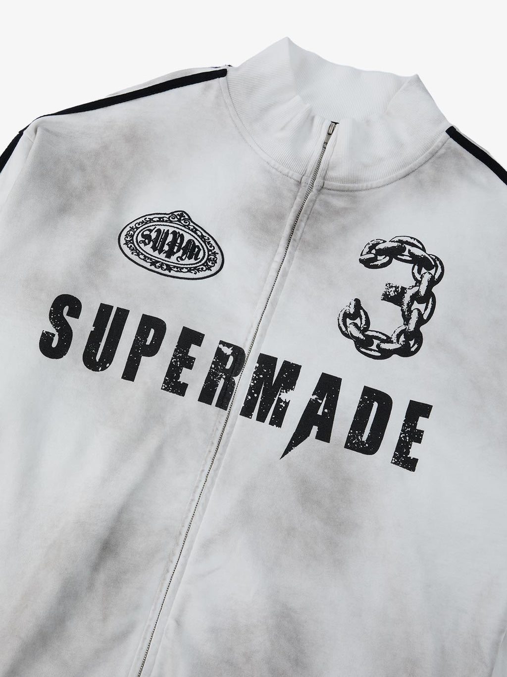 precipice Vintage Distressed NO.3 Stand Collar Tracksuit - 2591