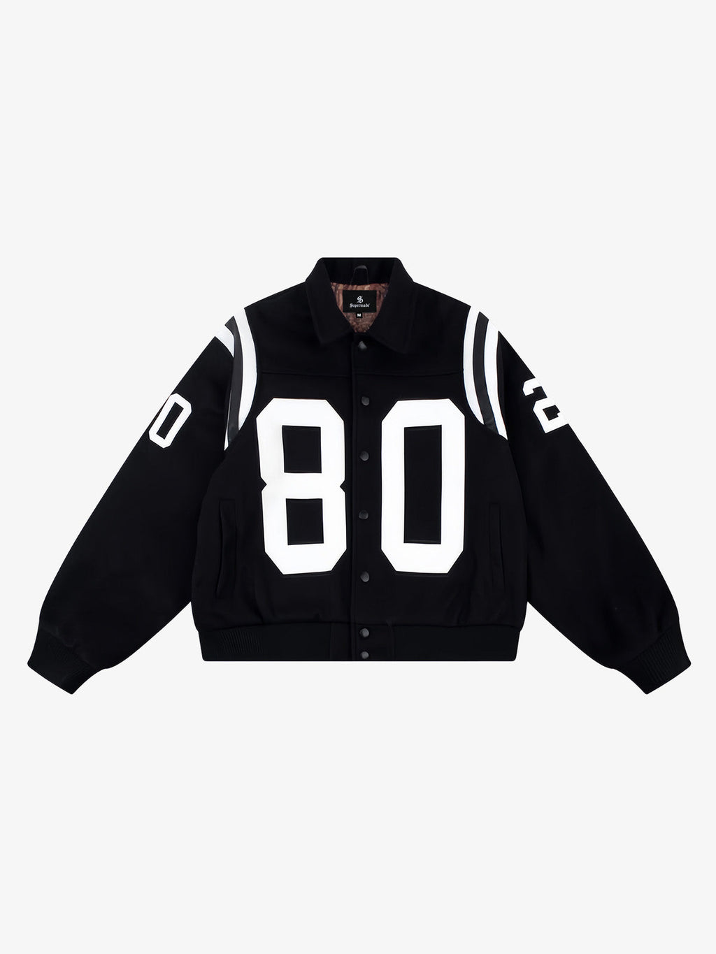 Retro Varsity Number Patch Jacket