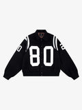 Retro Varsity Number Patch Jacket