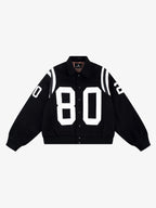 Retro Varsity Number Patch Jacket