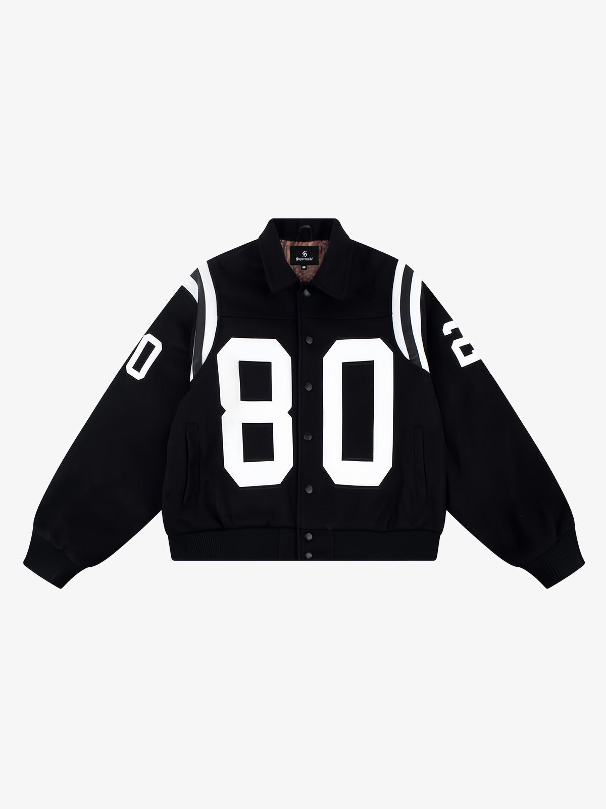 Retro Varsity Number Patch Jacket