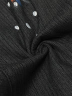 Street Contrast Artistic Graffiti Drawstring Jeans