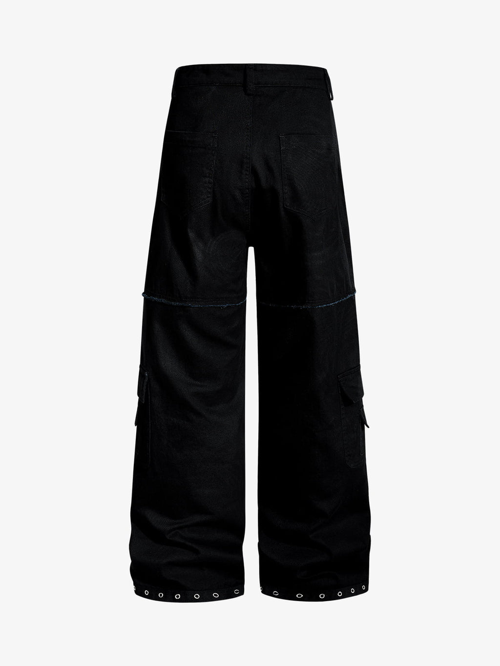 Gothic Graphic Eyelet Strap Pants