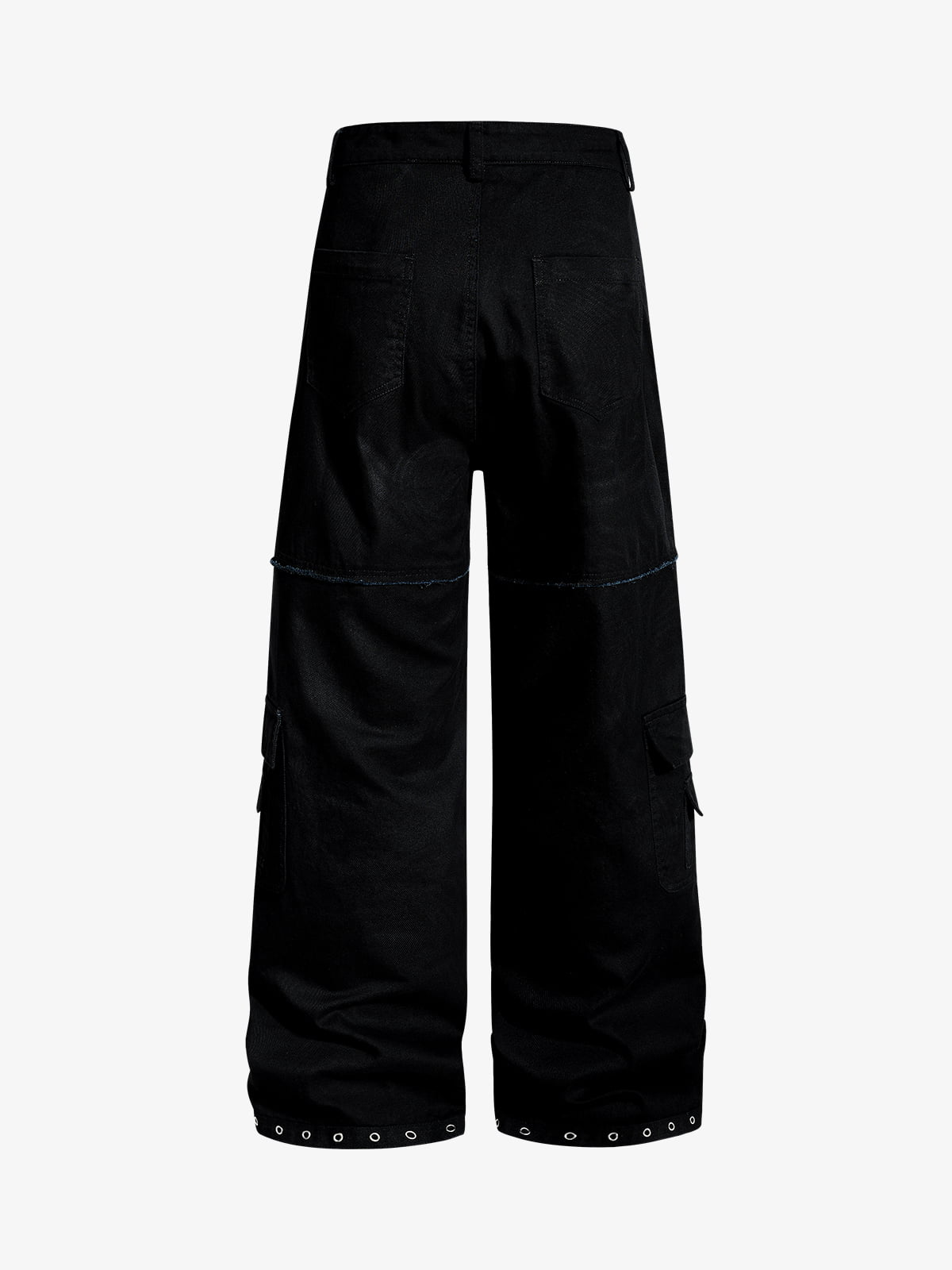 Gothic Graphic Eyelet Strap Pants