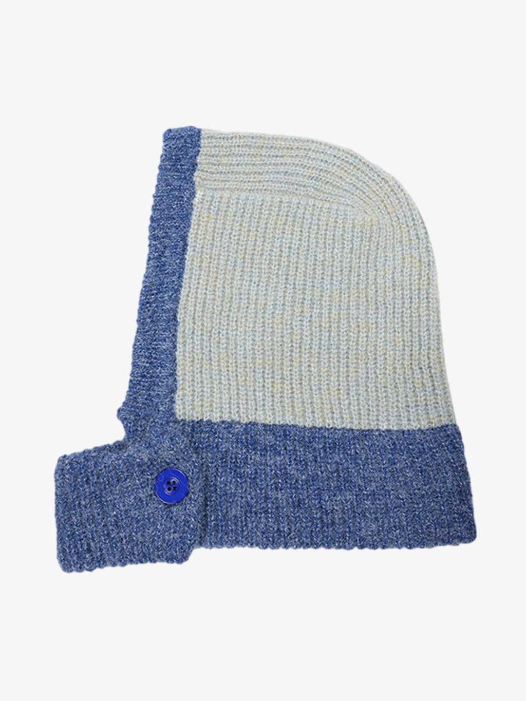 Retro Color-Block Chunky Knit Balaclava Hats