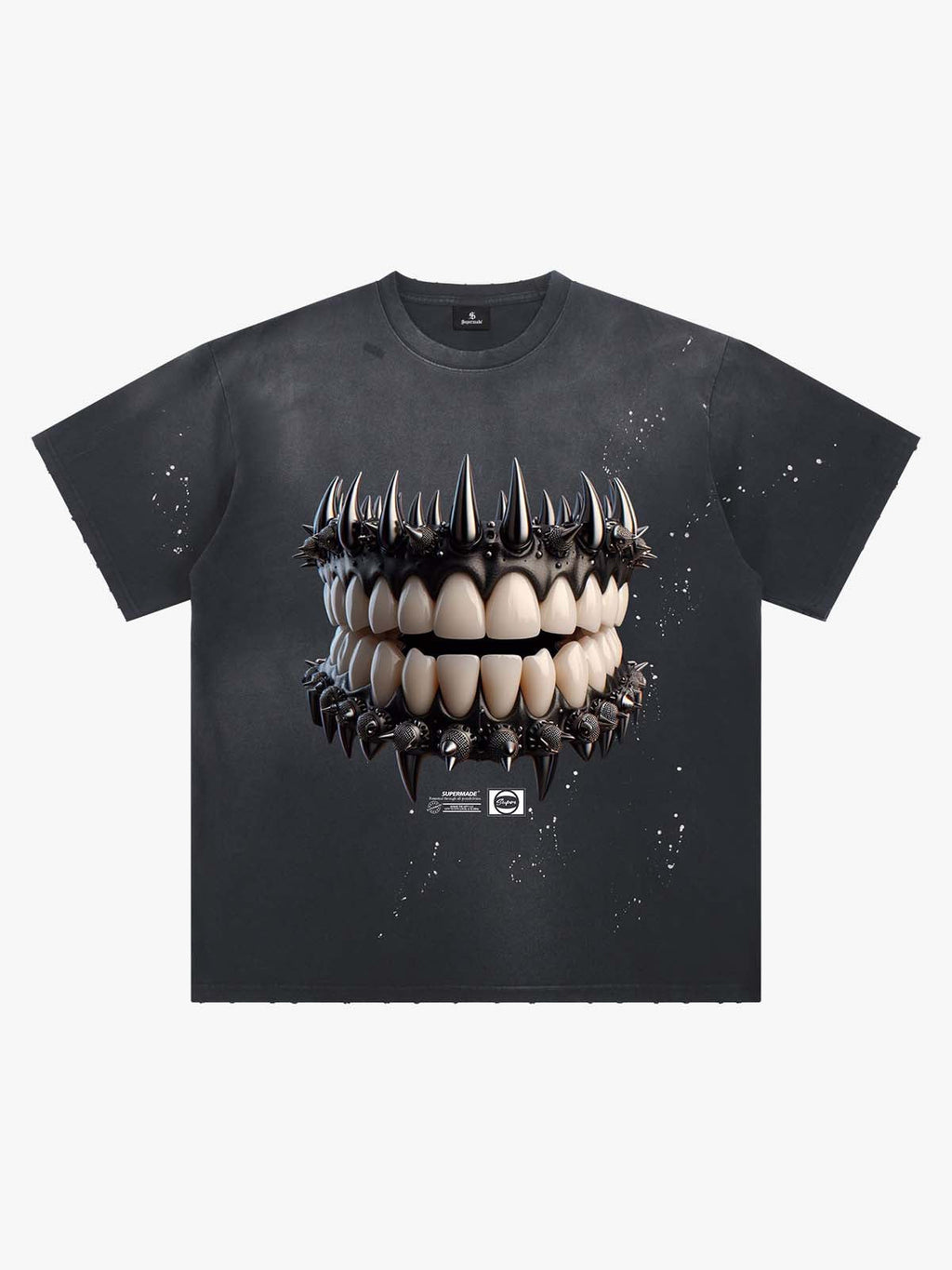 Spiked Teeth Graphic T-Shirt