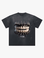 Spiked Teeth Graphic T-Shirt