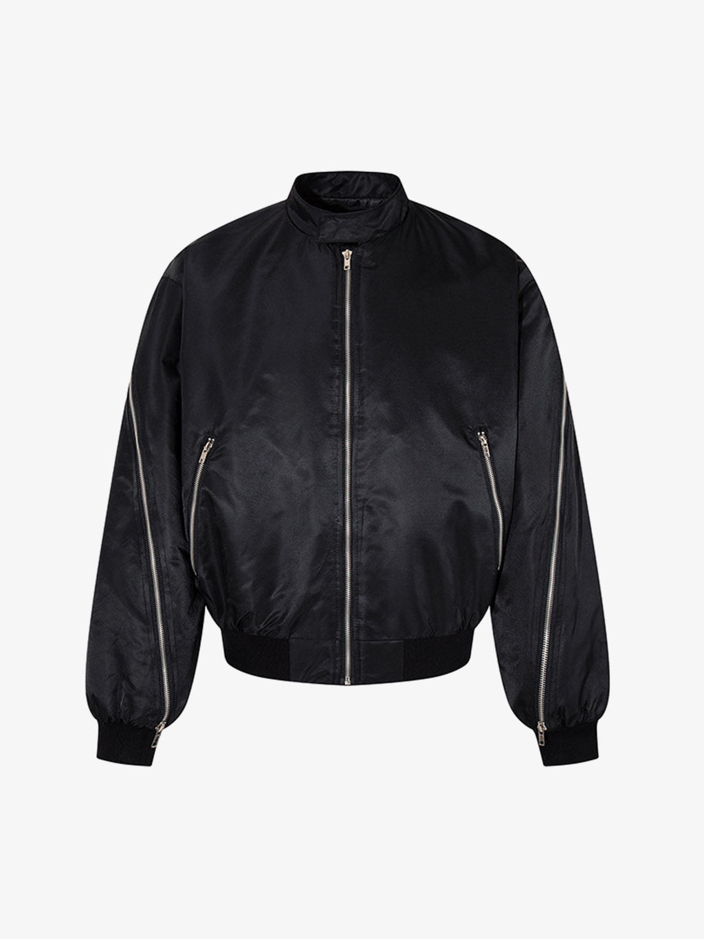 Minimalist Zip Bomber Jacket