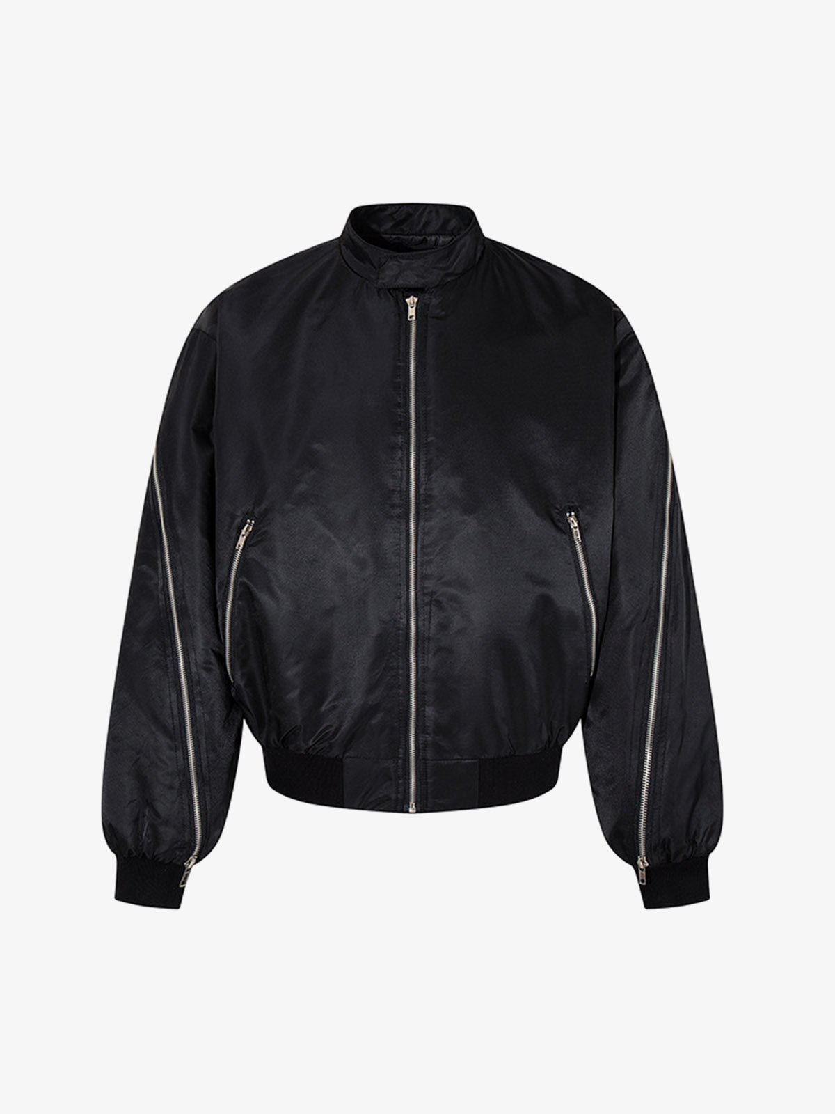 Minimalist Zip Bomber Jacket