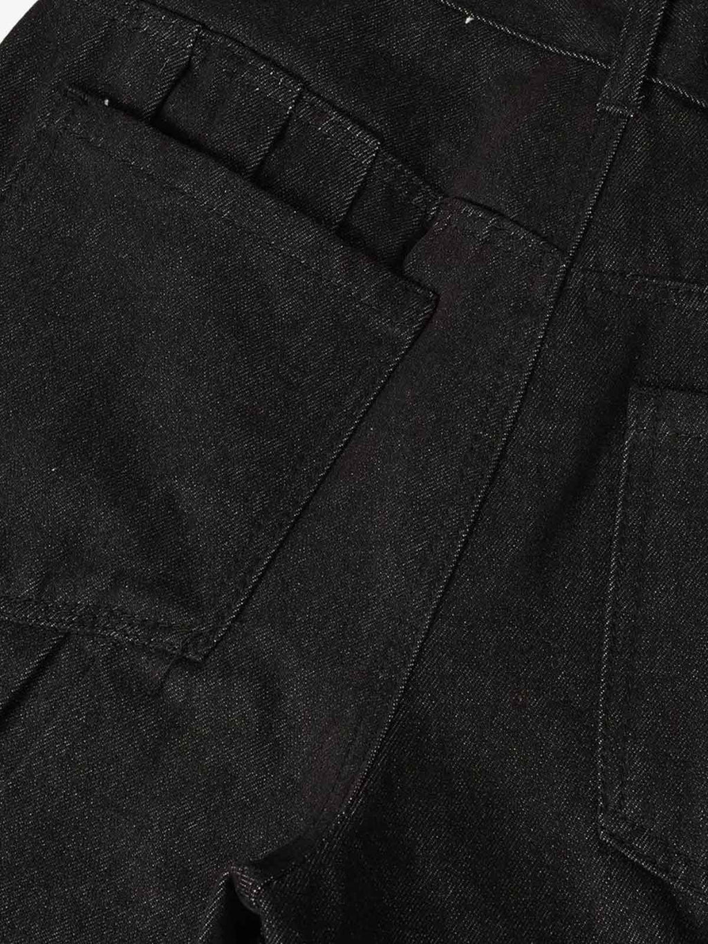 Studded Pleat Wide Leg Denim Jeans - 2606