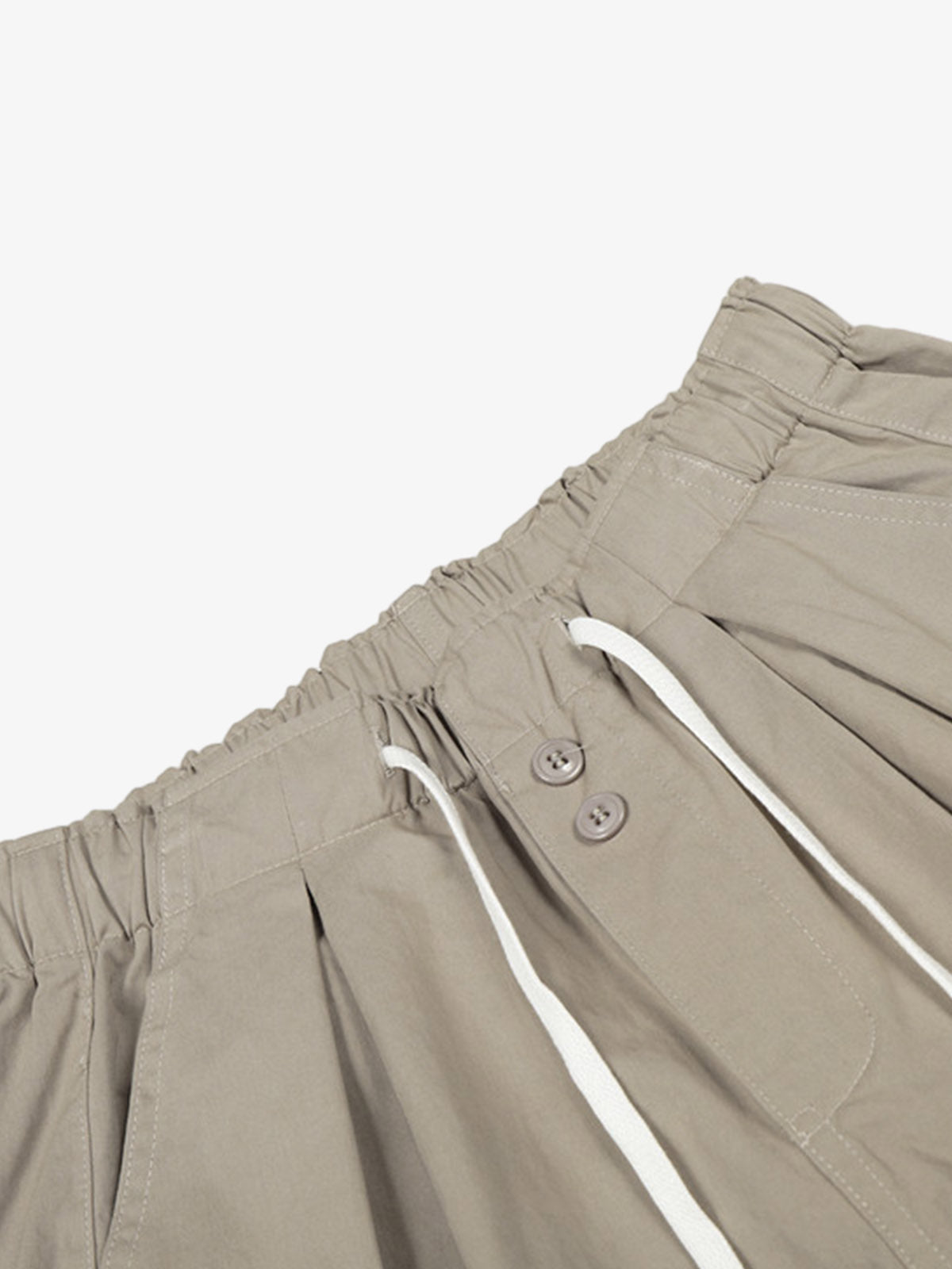 Drawstring Pleated Barrel Pants