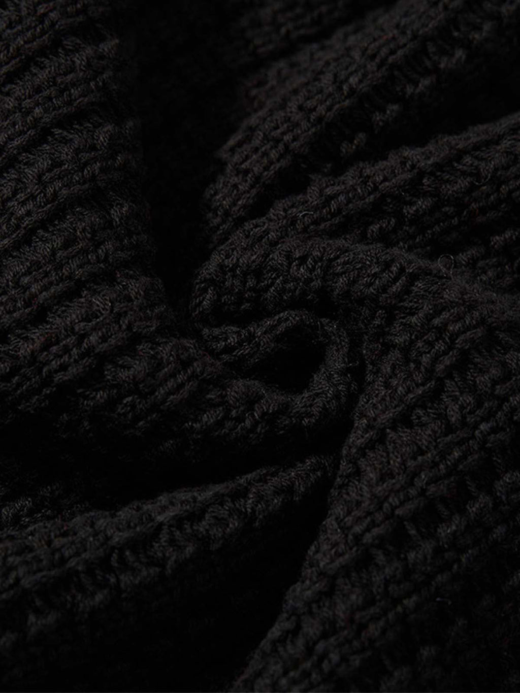Retro Cable Knit Button-Up Collared Cardigan Sweater