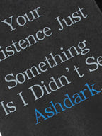 Washed Text Graphic T-Shirt